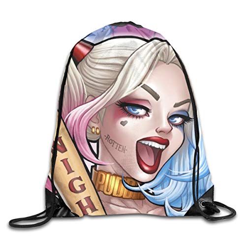 KANKANHAHA Clown Girl Harley Quinn Leisure Travel Trend Mochila con cordón
