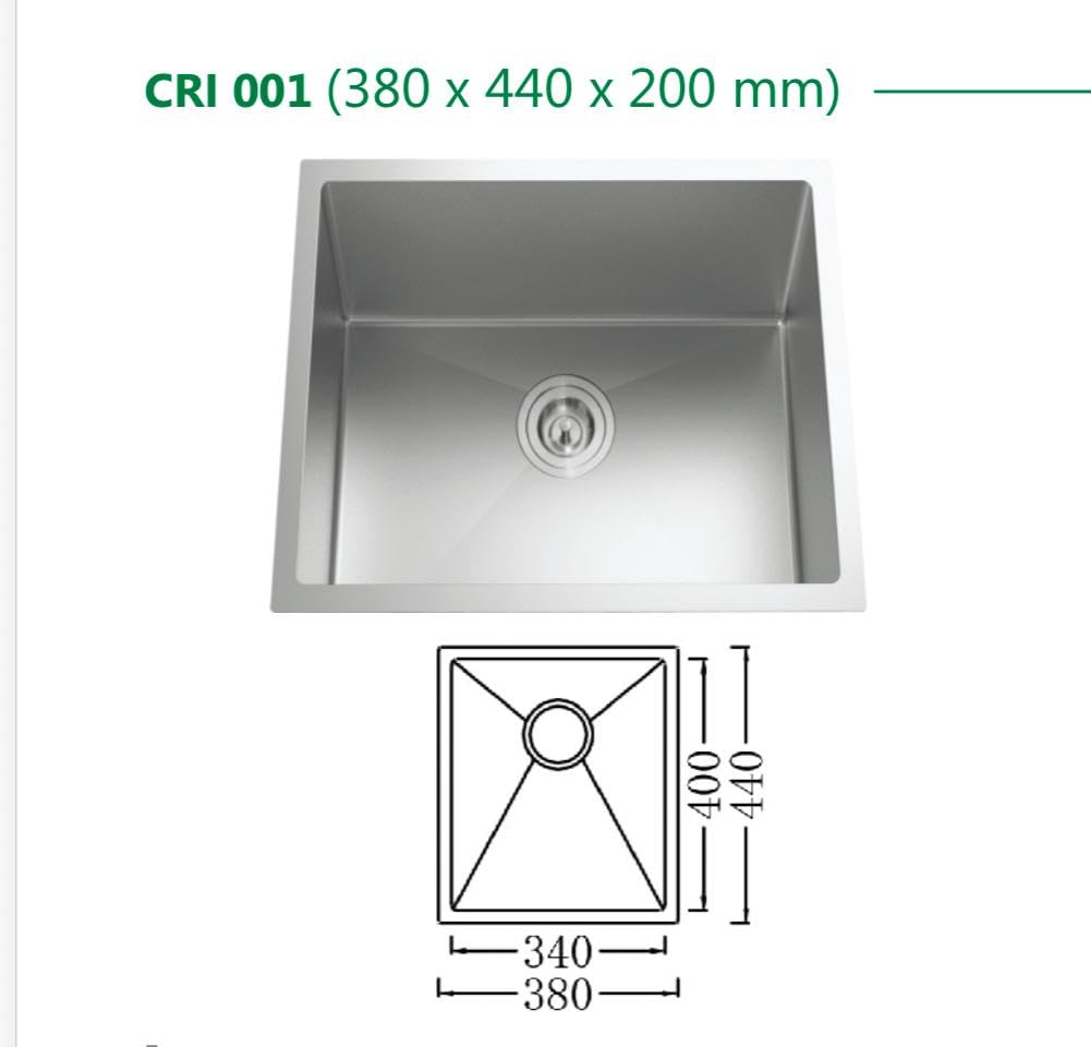 CROCODILE Undermount Double Bowl Kitchen Sink, 304 Grade Stainless Steel, Steel Grey, 37x18 Inch, Handmade with Sound-Dampening, Brushed Finish, Rectangular 1