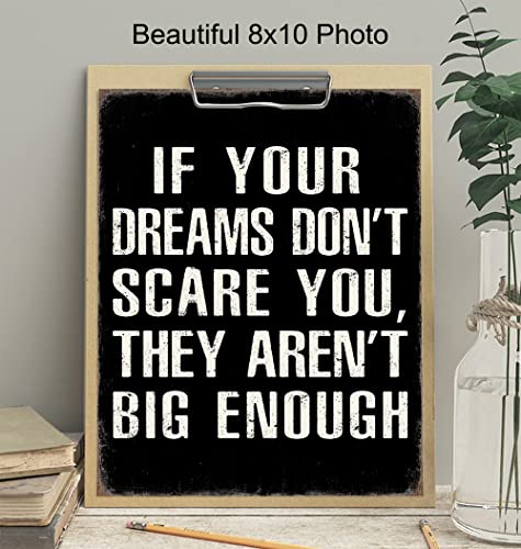 Poster Wall Art - 8X10 Motivational Posters - Sports Wall Decor - Gym, Man Cave, Bar, Bedroom, Home Office Decor - Inspirational Positive Quotes Sayings - Men, Boys, Entrepreneur Gifts #TOP2