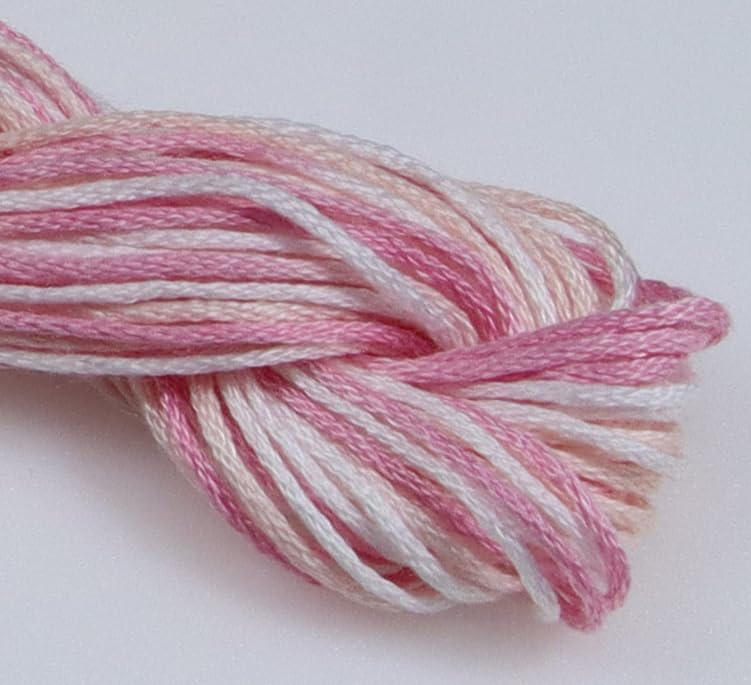 Image of KCS Big skeins of 25 Meters Size 25 Color Variegated Cross Stitch Stranded Threads,6 skeins,4170