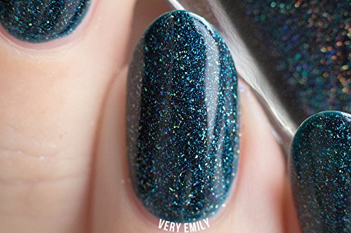 Image of ILNP Sweater Weather - Petrol Blue Holographic Nail Polish