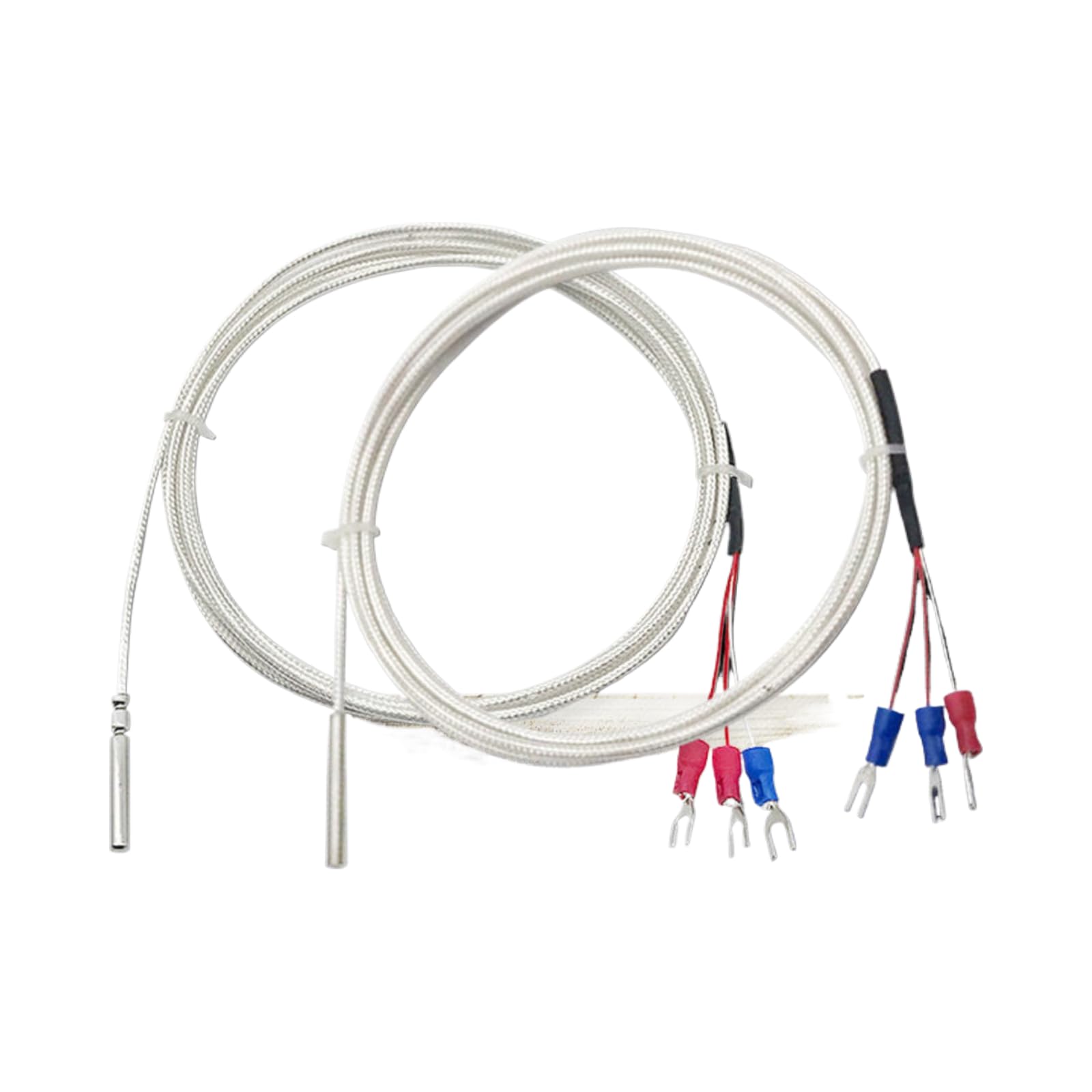 Sensor PT100 Clase A de 2 metros con cable impermeable para control de temperatura 2