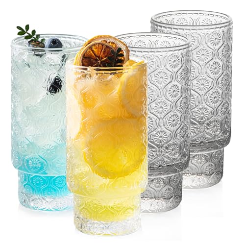 Verres à cocktail rétro en verre ciselé pour une table raffinée - 2