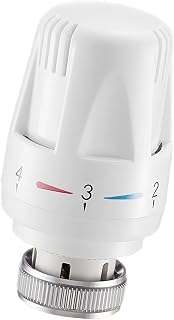Cabezal de Termostato para Radiador, para rosca M30 x 1.5, Cabezal de Termostato de repuesto, Válvula de Radiador, Protección Contra Heladas y Funciones de Ajuste, para Hogar y Oficina