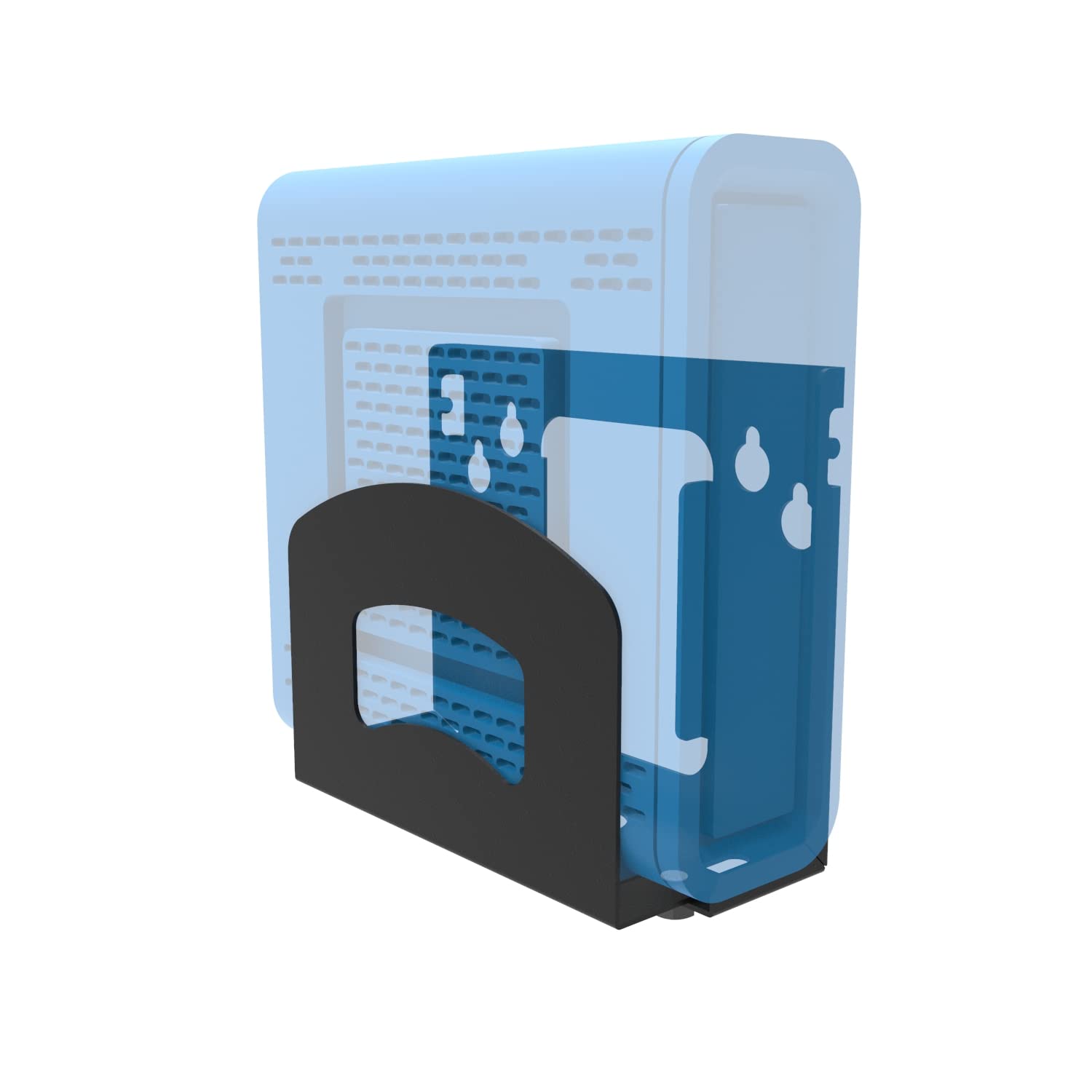 Cable Box Mount, Depth Adjustable from 1.0 inches to 1.7 inches, Wall Mount for Small and Narrow Devices Such as Cable Boxes, DVD Players, Modems, Streaming Media Devices