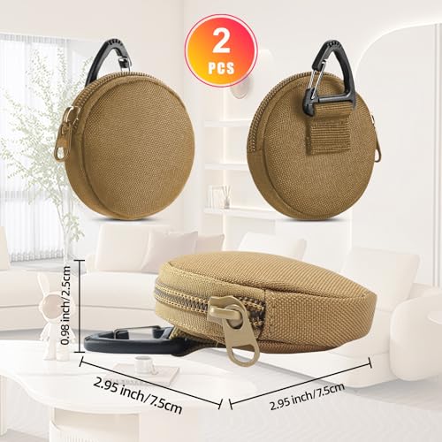 Image of Tactical Pouch, Small Military Gear Bags, EDC Pouches Accessories for Multi Purpose, Small Change Purse for Coin, Wireless Headset Bag, Key Case.