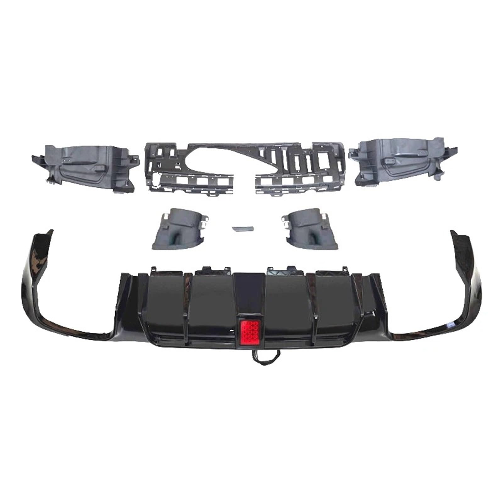 Diffuseur pare-chocs arrière Classe E W213 style E63 AMG en ABS premium - 8