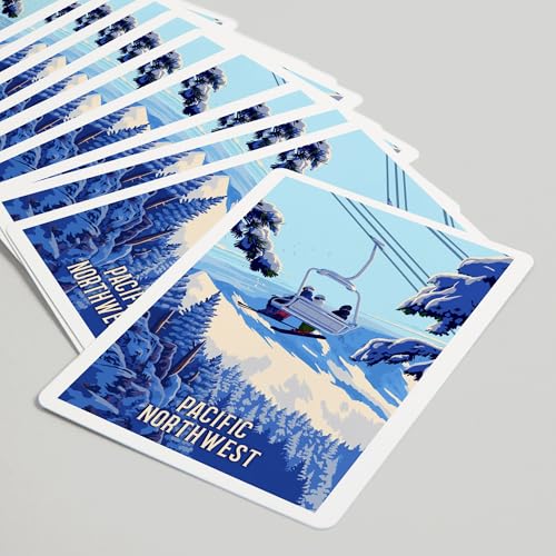Lantern Press Pacific Northwest naipes poker 52 cartas miniatura 5