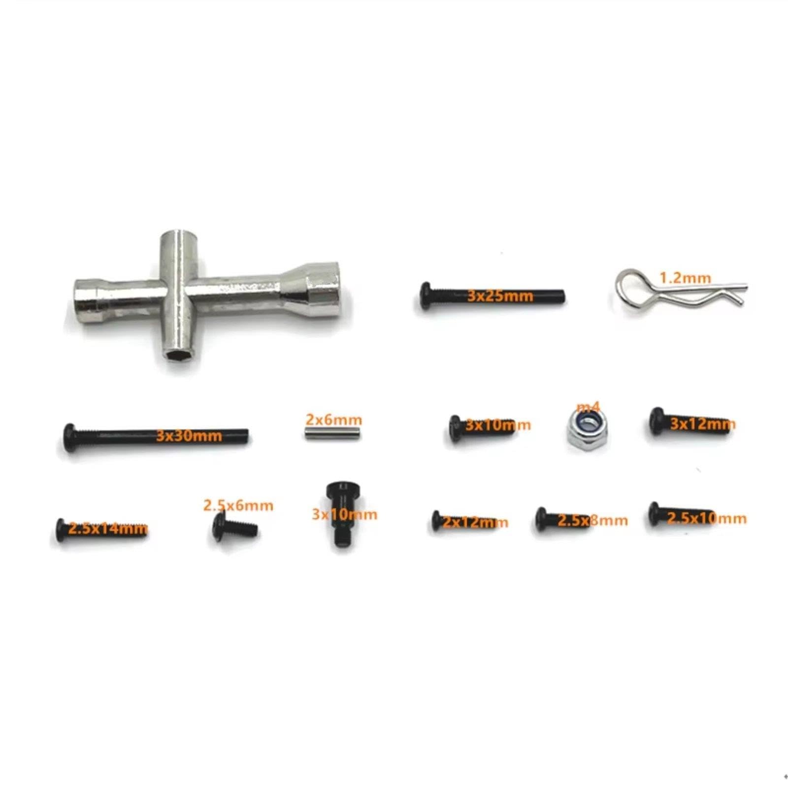 Kit Tornillos para SCY 16101-16106 16201 para JJRC Q130A Q130B Q141 1/16
