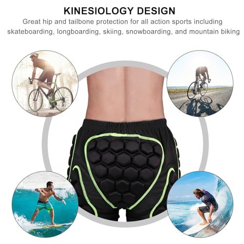 Shorts ciclismo downhill acolchados para hombre XXL verde miniatura 6