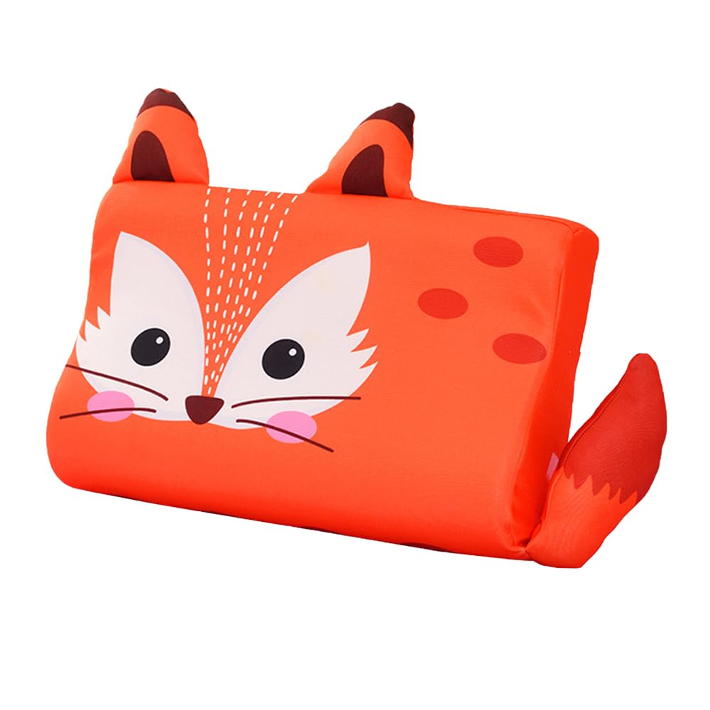 Hojalis Cute Fox Design Children's Pillow, Ergonomic Memory Foam Kids Pillow with Pillowcase, Head & Neck Support Pillow for Kids, Perfect for Home, Travel & Preschool Naps, 46x26x6 cm (Fox)