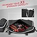 KEMIMOTO X3 Door Bags, Storage Bag with Cup Holder Removable Knee Pad, Compatible with Can-Am Maverick X3 Front Upper Door 2017-2024 All Models, Pack of 2