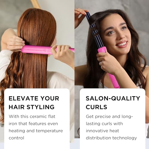 Set completo de plancha y rizador HerStyler 3 en 1 rosa miniatura 7