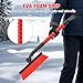 nacena Snow Brush and Ice Scrapers for Car Windshield, Detachable Snow Remover for Cars EVA Foam Grip and Rotatable Brush Head Snow Scraper for Car Trucks SUV, Winter Cars Accessories (Red)