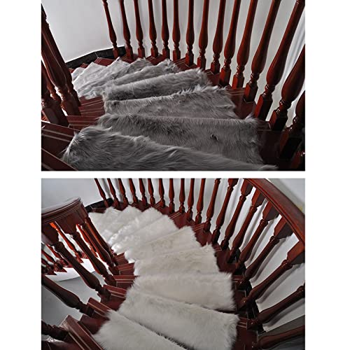 Alfombrillas antideslizantes para escaleras de seguridad rojas de 24x95 6