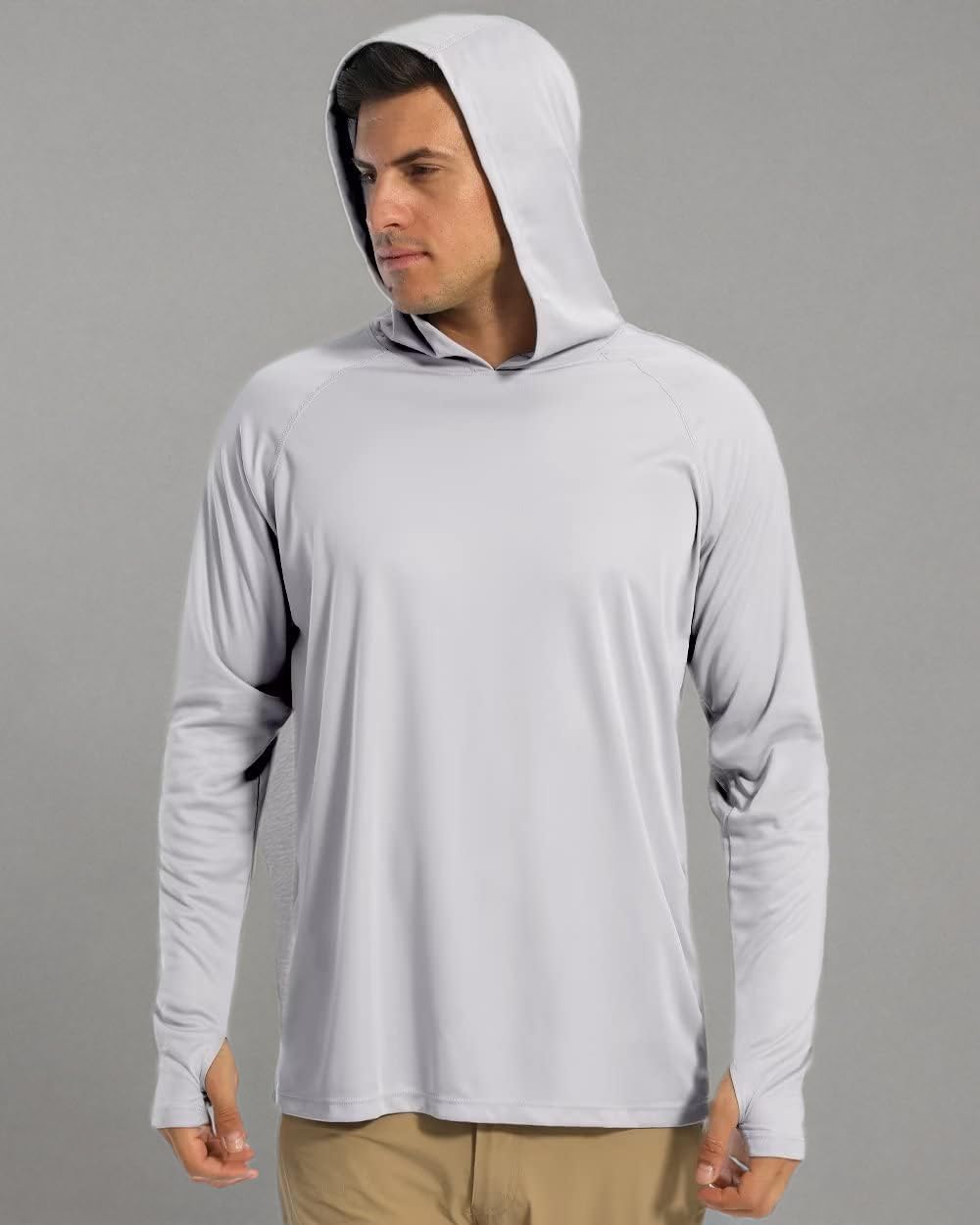 Boladeci Men's UPF 50+ Sun Protection Lightweight Hoodie Shirts Long Sleeve Fishing Shirt SPF UV Hiking Swim - Image 8