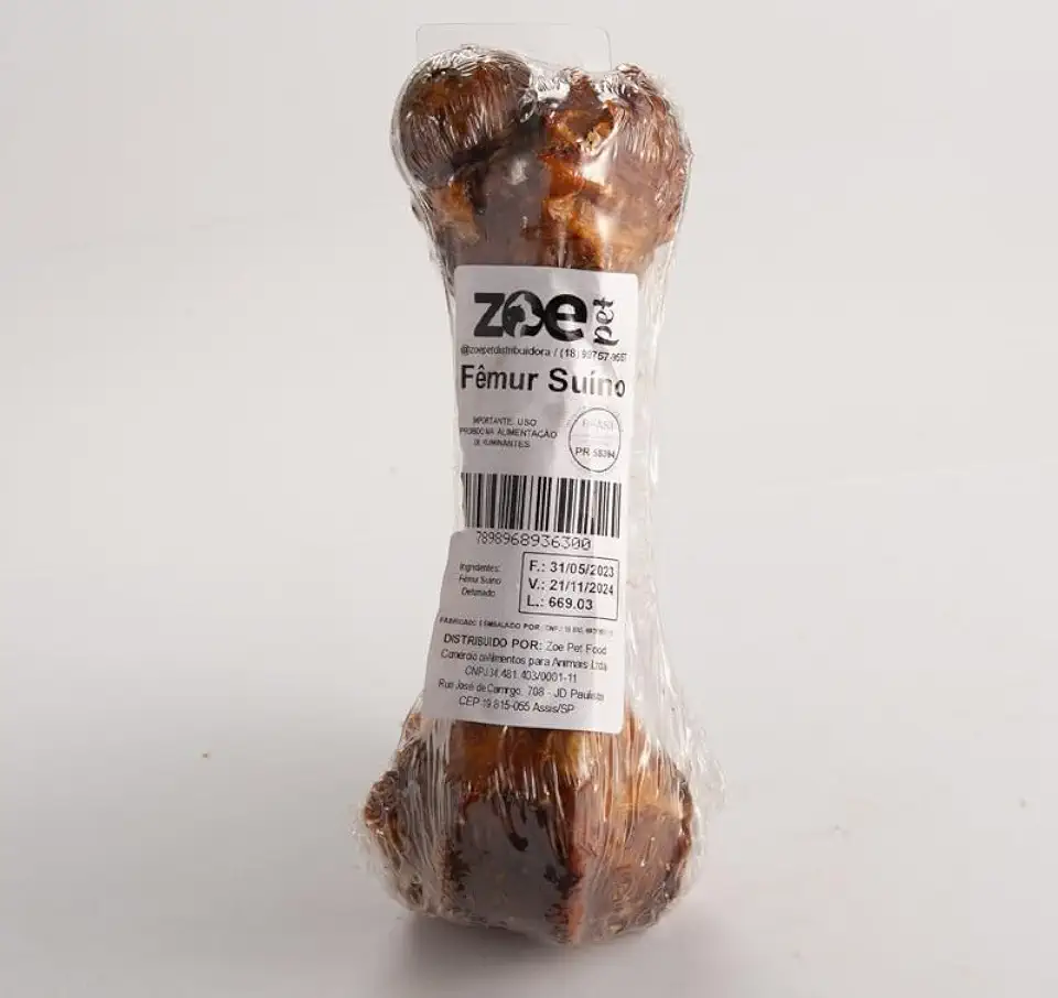 Osso Fêmur Suino Para Cães - 1un