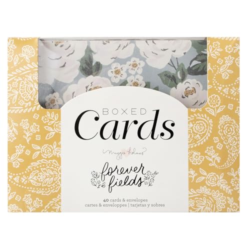 Cartes A2 American Crafts Maggie Holmes Forever Fields avec enveloppes lot de 40