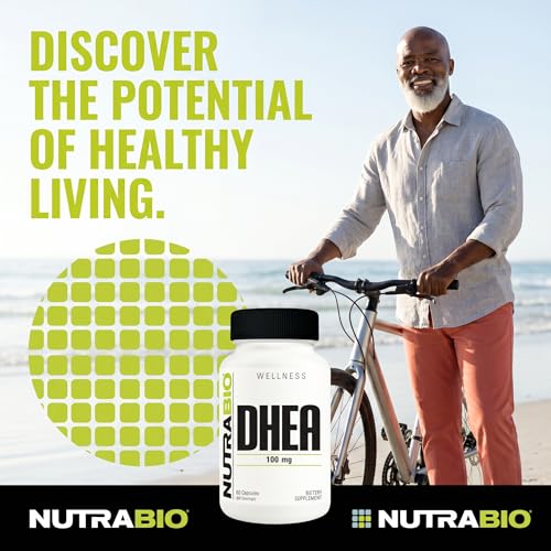 NutraBio DHEA 100mg Capsules