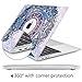DONGKE Compatible with MacBook Air 13 inch Case 2021 2020 2019 2018 Release A2337 M1 A2179 A1932 with Retina Display & Touch ID, Plastic Hard Shell & Keyboard Cover - Paisley