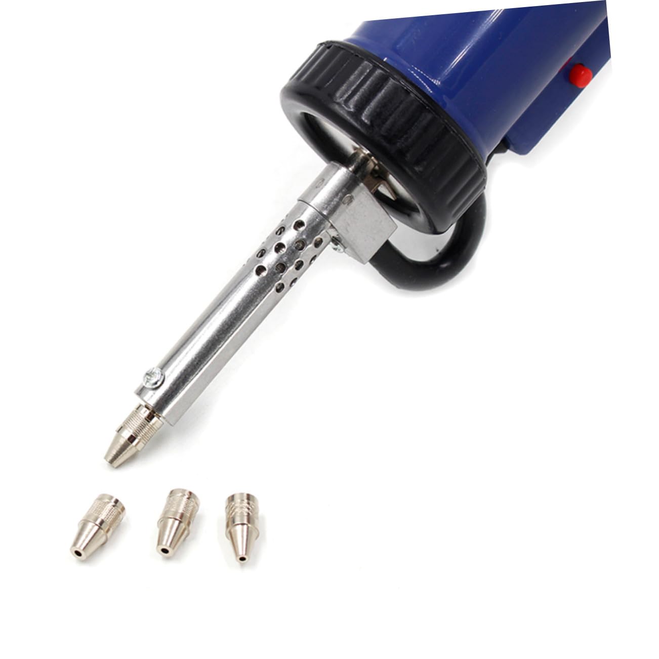 Pompe à Dessouder Électrique Vide de Dessoudage Électrique Acier Inoxydable 3 Embouts Aspiration Double Fonction pour Maintenance Pcb DIY 220v Secteur