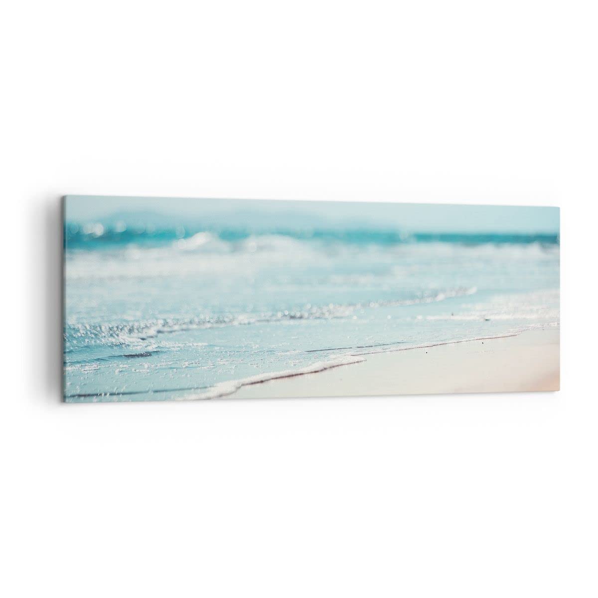 ARTTOR Lienzos decorativos Borde Ola Agua Cuadro Sobre Lienzo Moderno 140x50cm Cuadros Decoracion Salon Dormitorio Cocina Cuadros Pared Imágenes Grande XXL Wall Art Prints Decor Canvas AB140x50-5084