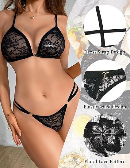 Unveil Your Allure: Review of the Sexy Lace Lingerie Set for Romantic Nights