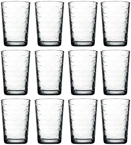 Habitat 200ml Modern Drinking Glasses Juice Water Tumbler Glassware (12)