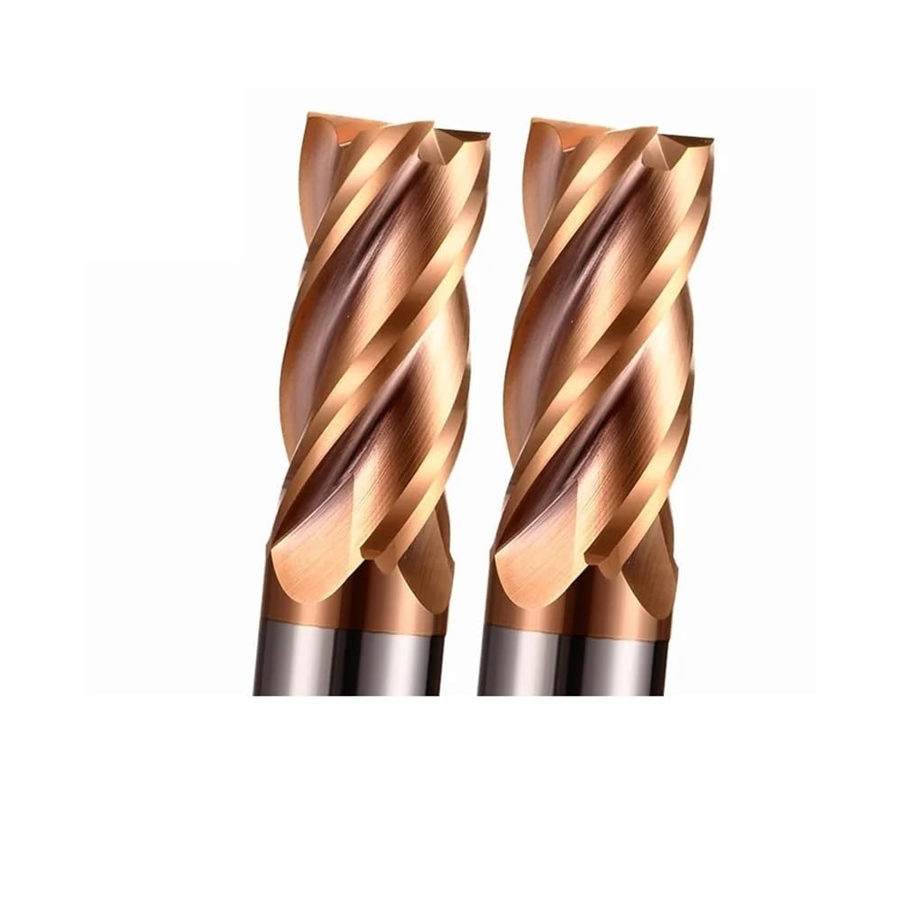 HRC60 Hartmetall-Schaftfräser, Durchmesser 1,1 mm ~ 7,9 mm, 4 Nuten, Wolfram-Maschinenschneider, Werkzeugbeschichtung, Metallfläche(D7.5x8dx50x100L-4T)