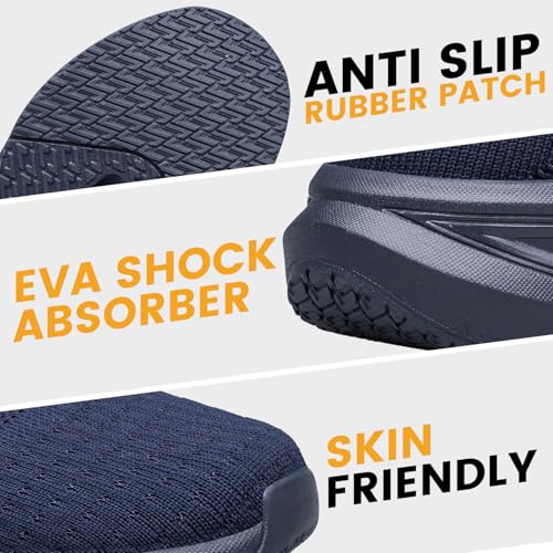 Womens Slip on Walking Shoes Comfort Sock Shoes Non Slip Mesh Casual Running Sneakers3