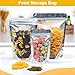 SumDirect Reusable Aluminium Foil Zipper Stand Up Food Pouches Bags with Notch for Food Storage 3.5x5.9 Inches, 2.8oz, Pack of 50