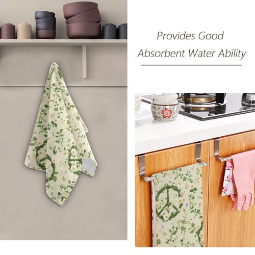 Toallas de mano Leaf Peace de algodón absorbente para baño y gimnasio 8