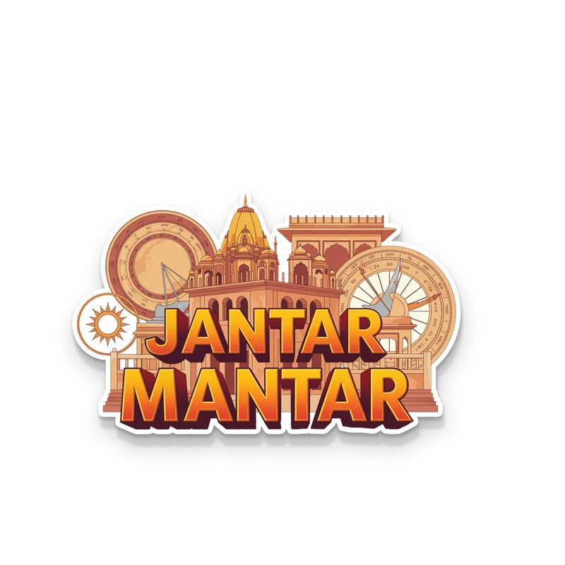 Image of Jantar Mantar Fridge Magnets, Glossy Finish, Stylish Magnet for Fridge, Wardrobe & Metal Surfaces