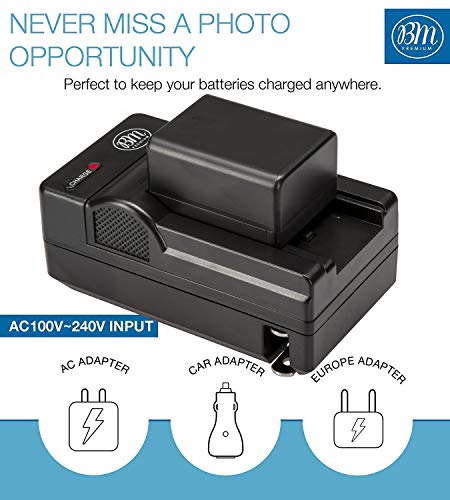 Bm Premium Bp-718 Battery And Charger For Canon Vixia Hfr80, Hfr82, Hfr800, Hfm50, Hfm52, Hfm500, Hfr30, Hfr32, Hfr300, Hfr40, Hfr42, Hfr400, Hfr50, Hfr52, Hfr500, Hfr60, Hfr62, Hfr600, Hfr70, Hfr72, Hfr700 #TOP2