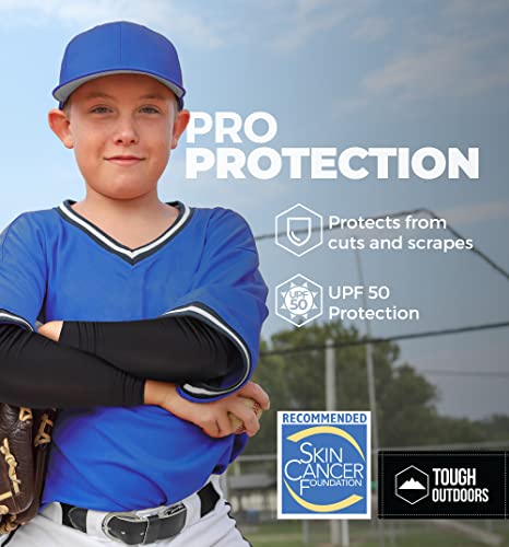 Tough Outdoors Sports Compression Arm Sleeves For Men & Women - Youth, Kids Basketball Shooting Sleeves - Football, Baseball #TOP5