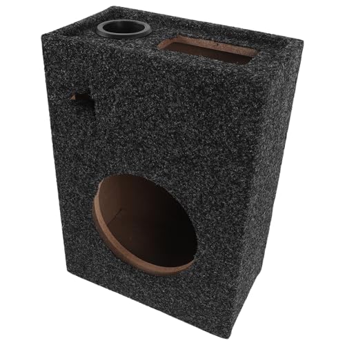 Caisson de haut-parleur en bois feutre ultra-fin portable avec structure carrée 6,5 pouces