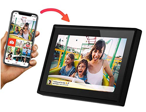 Porta-Retratos Digital inteligente Minolta Smart Wi-fi LCD 10” Touch Screen 8GB, MN632, Preto