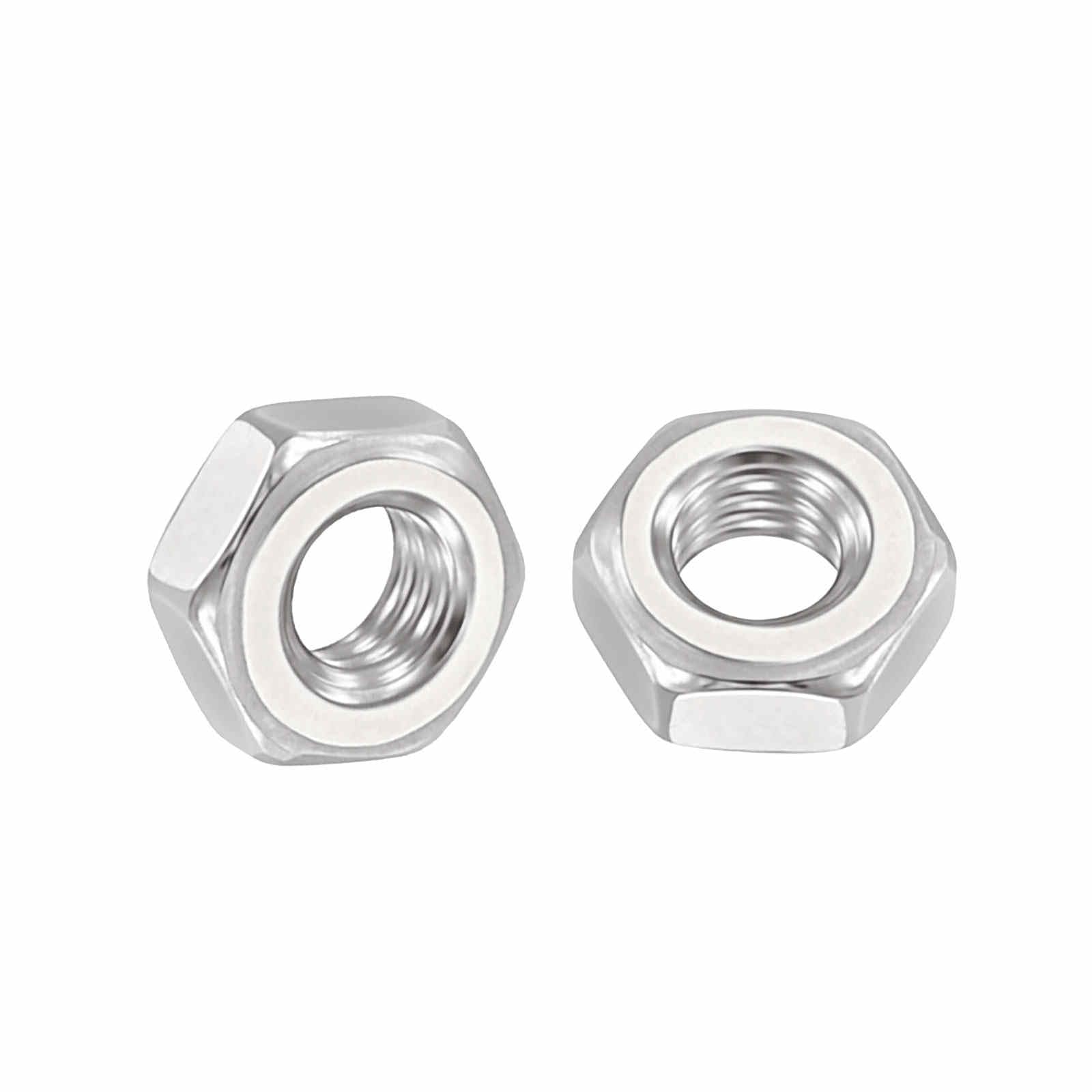 Kozelo 700pcs Hex Nuts - [M3-0.5] 304 Stainless Steel 18-8 (A2-70) Hardware Nuts for Mechanical Repair & Assembly, Standard Metric Coarse Thread Nut, Bright Finish, Silver
