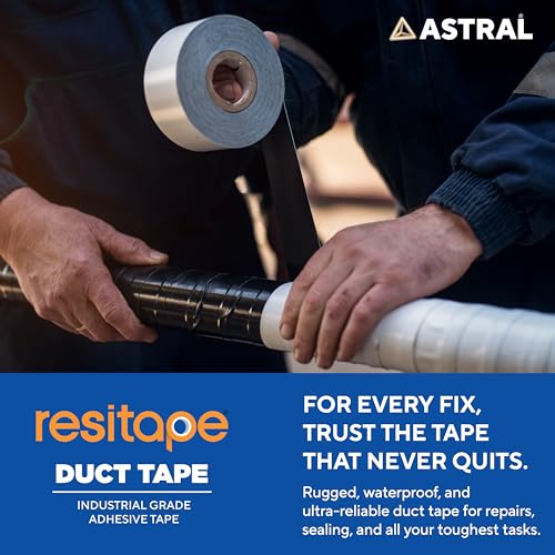 Image of RESITAPE Astral Duct tape I 5 mtr X 50 mm X 0.17 mm|Heavy Duty Multi-Purpose I Easy Tear I Strong Grip & Adhesion I High Tensile Strength I Excellent Waterproofing I Versatile use for DIY