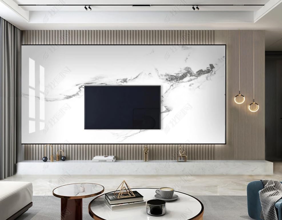 Papier peint intissé blanc lavable grand format pour restaurant