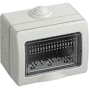 BTicino S25503E IP55 Idrobox-Gehäuse Grau 3 Module