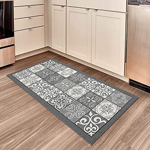 Tapis de couloir 100x200cm lavable et antidérapant pour entrée - 3