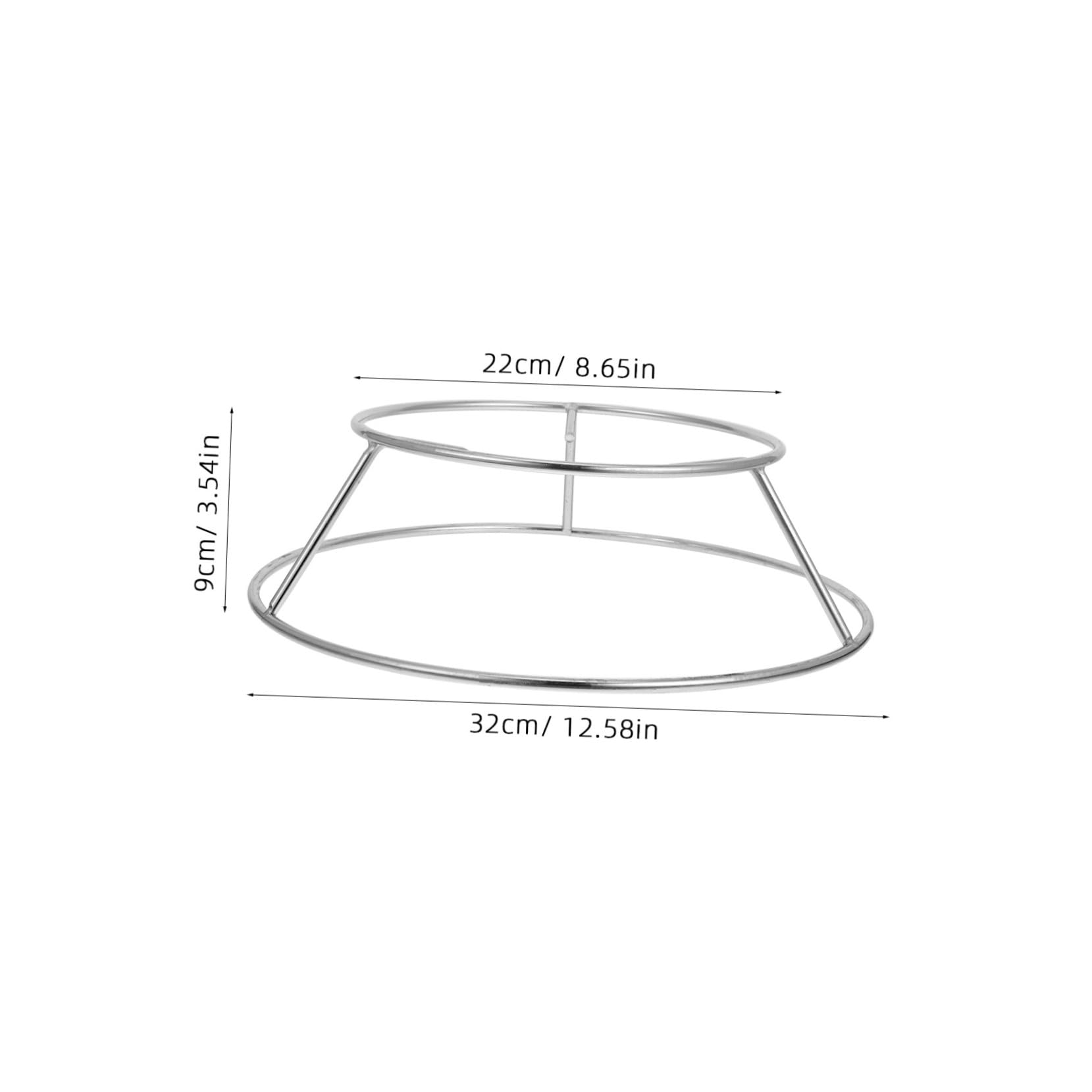 Homoyoyo Support Rond en Acier Inoxydable pour Camping Cuisine Extérieure Support Inférieur pour Chaudière et Robuste Stable et Multifonctionnel pour Cuisson Feu de Bois