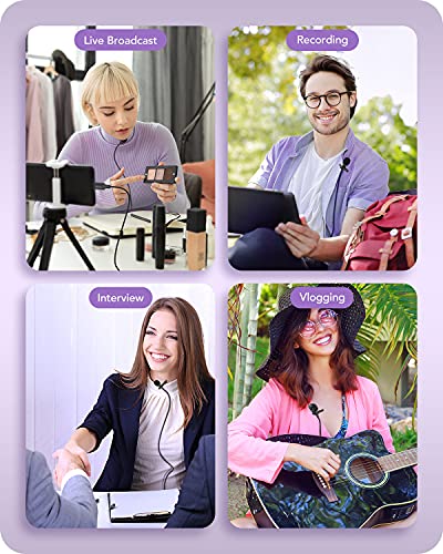 Pop Voice LM-01 Microphone Professional For Iphone Lavalier Lapel Omnidirectional Microphone For Ipad, Ipod, Condenser Mic For Iphone Audio & Video Recording, Youtube, Interview, Podcast,Vlogging thumb #6