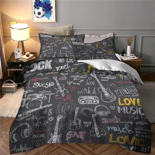 Housse de couette fermeture éclair抗过敏, parure de lit imprimé 3D bébé endormi King