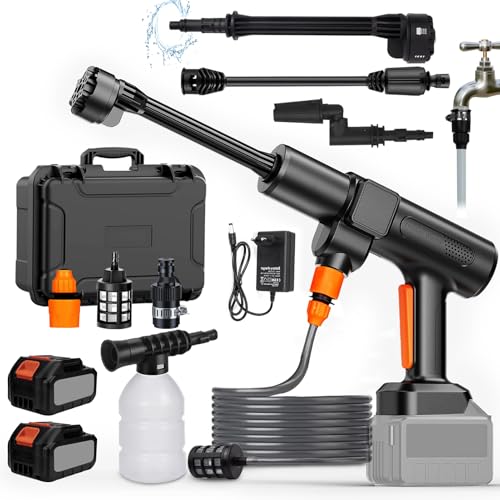 TOPALL Nettoyeur Haute Pression sans Fil,Pistolet...