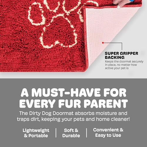 image for Dog Gone Smart Dirty Dog Doormat - Fast Drying Rug with Super Gripper 