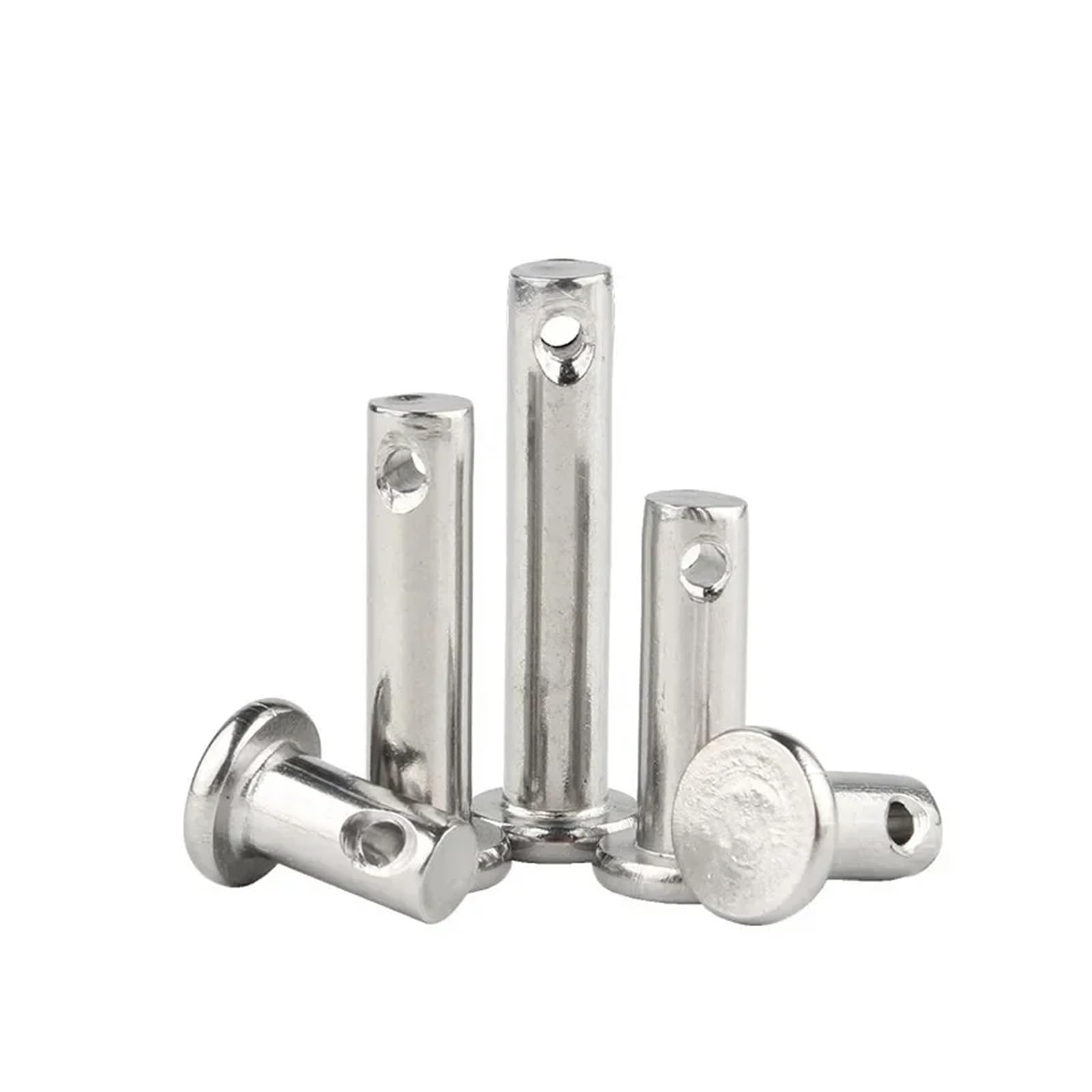Pasadores cilíndricos M12 M14 M16 con Pasador de Orificio, Juego de pasadores de chaveta, Pasador de Cabeza Plana, Pasador de posicionamiento GB882 de Acero Inoxidable 304(M16x150-1pcs)