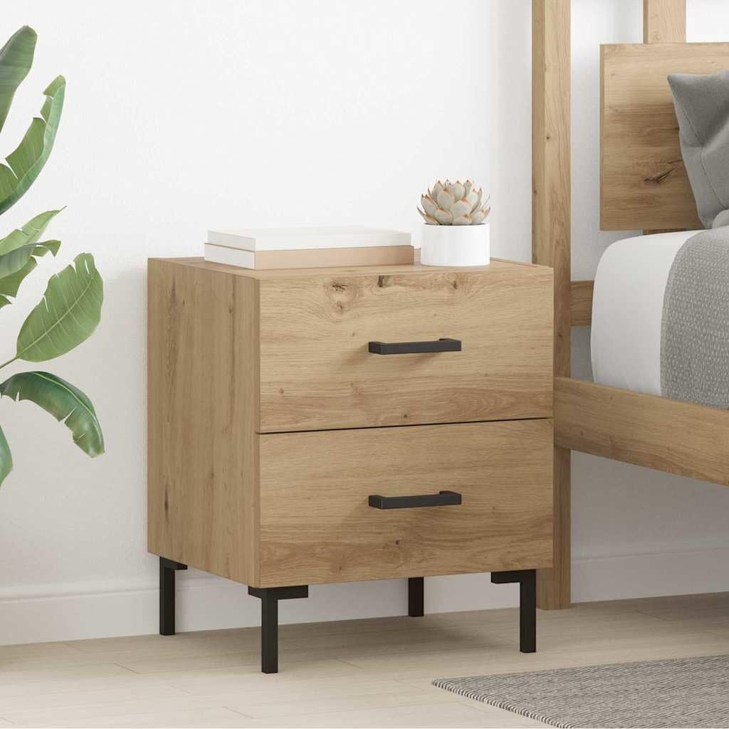 Nachttisch 2er Set Artisan-Eiche 40x35x47,5 cm Holzwerkstoff