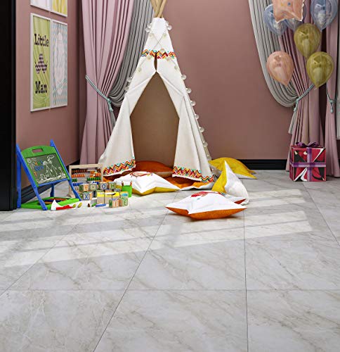 Livelynine Peel And Stick Floor Tile 12X12 Inch 32 Pack Light Grey Marble Peel And Stick Vinyl Flooring Sheet Kitchen Flooring Tiles Bathroom Stick On Floor Tile Stickers Bedroom Laminate Linoleum #TOP1